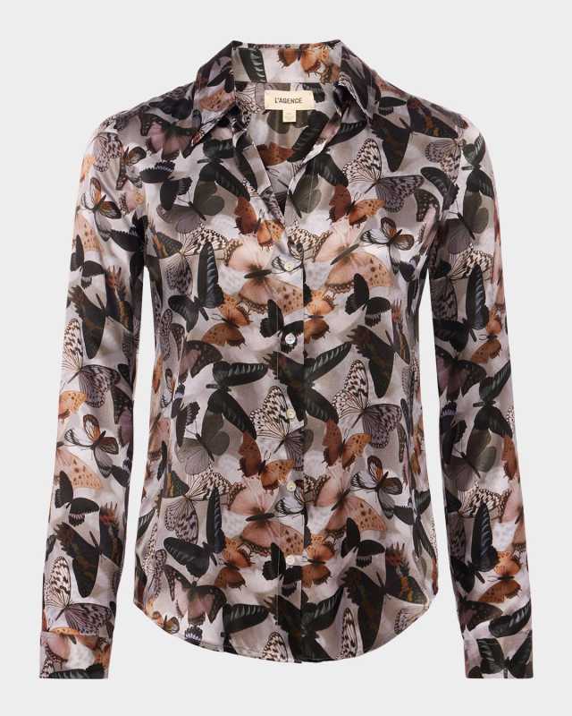 Tyler Butterfly Silk Blouse